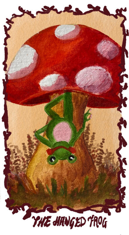 hanged frog