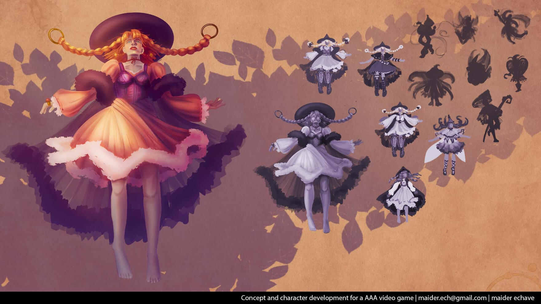 Concept art and character development for a AAA type video game